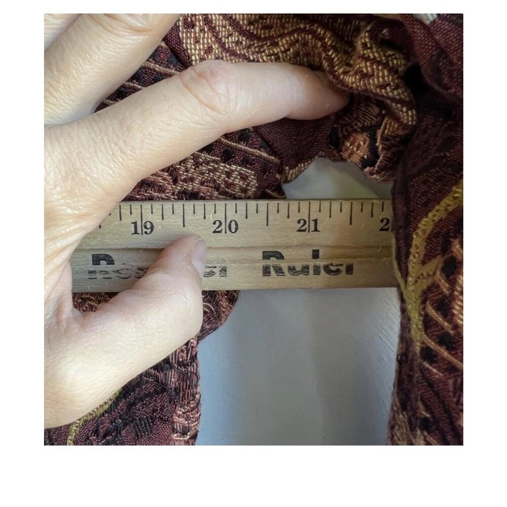 CAbi Womens 10 Floral Jacquard Long Blazer Coat Victorian Floral Elegant Wedding - Picture 7 of 14
